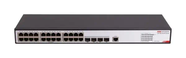 Hikvision DS-3E2728-HI-24T4X commutateur réseau Géré L2+ Gigabit Ethernet (10/100/1000) Noir - Switchs et Hubs - visuel 1