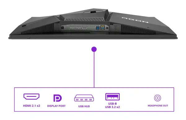 AOC AGON PRO AG276QKD2 écran plat de PC 67,3 cm (26.5") 2560 x 1440 pixels Quad HD QD-OLED Noir, Gri - Ecran Ordinateur - visuel 4