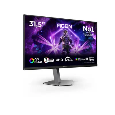AOC AGON PRO AG326UZD2 écran plat de PC 80 cm (31.5") 3840 x 2160 pixels 4K Ultra HD OLED Noir - Ecran Ordinateur - visuel 2
