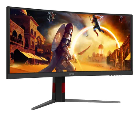 AOC G4 CU34G4ZCA écran plat de PC 86,4 cm (34") 3440 x 1440 pixels Wide Quad HD Noir, Rouge - Ecran Ordinateur - visuel 7