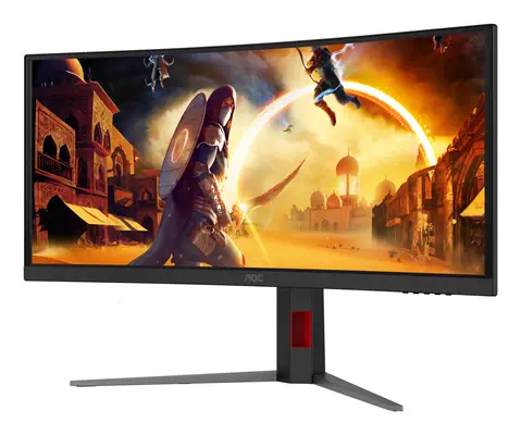 AOC G4 CU34G4ZCA écran plat de PC 86,4 cm (34") 3440 x 1440 pixels Wide Quad HD Noir, Rouge - Ecran Ordinateur - visuel 8