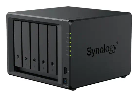 Synology DiskStation DS1525neo+ NAS Bureau AMD Ryzen V1500B 4 Go DDR4 0 To Synology DSM Noir - Serveur NAS - visuel 2