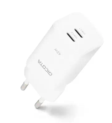 DICOTA D32182 chargeur d'appareils mobiles Ordinateur portable, Smartphone, Tablette Blanc Secteur C - Dicota - Sacoche & Housse - visuel 1