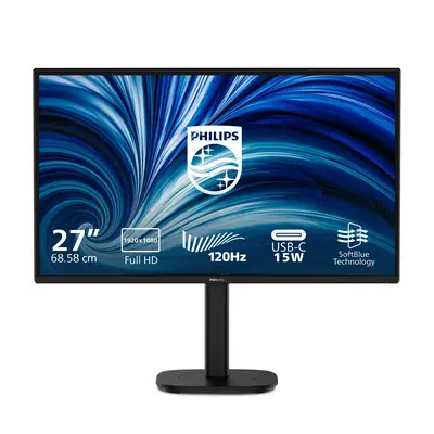 Philips 3000 series 27B2N3200J/00 écran plat de PC 68,6 cm (27") 1920 x 1080 pixels Full HD LCD Noir - Ecran Ordinateur - visuel 1
