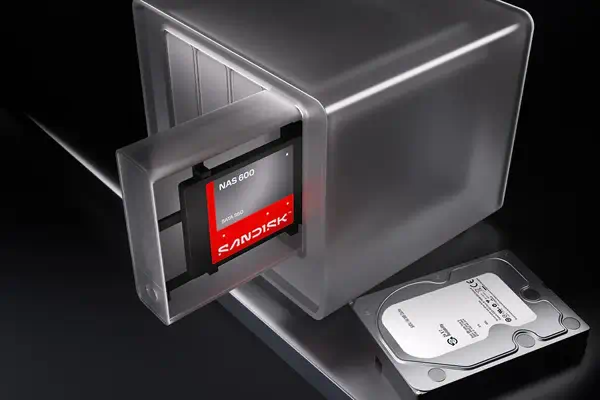 SanDisk NAS 600 4 To 2.5" Série ATA III 3D TLC NAND - Sandisk - Disque dur SSD - visuel 3