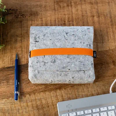 R-Go Pouch pochette en feutre pour clavier fractionné, fabriquée à partir de textiles recyclés, prod - R-Go Tools - Clavier - visuel 8
