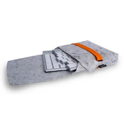 R-Go Pouch pochette en feutre pour clavier fractionné, fabriquée à partir de textiles recyclés, prod - R-Go Tools - Clavier - visuel 4