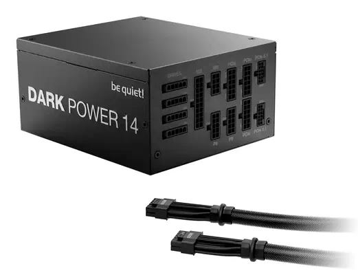 Dark Power 14 1200 W | Alimentation ATX 3.1 | refroidissement actif ou mode semi-passif | 80 Plus Ti - be quiet! - Boitier d'alimentation - visuel 2