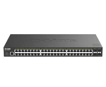 D-Link DGS-1250-52XP Géré L2+/L3 Gigabit Ethernet (10/100/1000) Connexion Ethernet, supportant l'ali offre