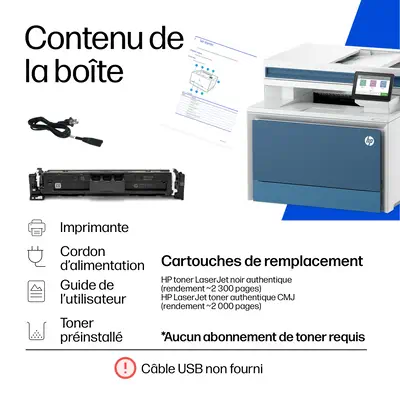 HP LaserJet Enterprise 4801 Couleur Imprimante - Multifonctions Laser - visuel 5