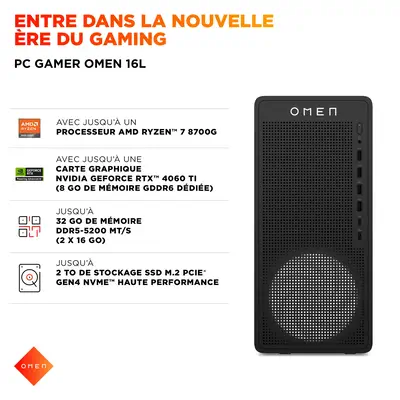 OMEN 16L TG03-0084nf - HP - Unité Centrale - visuel 8