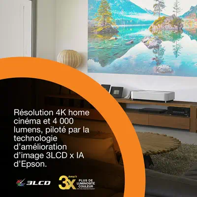 Epson Lifestudio Grand Plus EH-LS970W - Blanc diamant - Vidéoprojecteur Professionnel - visuel 7