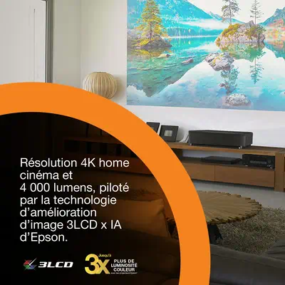 Epson Lifestudio Grand Plus EH-LS970B - Noir métallisé - Vidéoprojecteur Professionnel - visuel 10