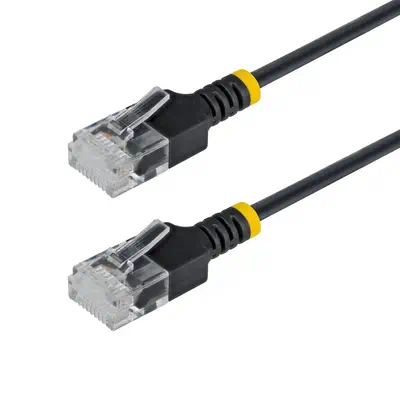 Câble Ethernet Cat6A Noir Ultra-Fin de 15cm, Lot de 10, UTP, Fil de Cuivre Nu Pur, Câble Patch Résea - StarTech - Switchs et Hubs - visuel 2