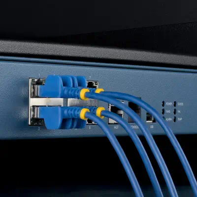 StarTech.com 6ASTP34BLS15CM10PK câble de réseau Bleu 0,15 m Cat6a U/FTP (STP) Rond - Switchs et Hubs - visuel 6