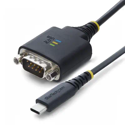 Câble Adaptateur USB-C vers Série de 30 cm, Rétention COM, Puce FTDI, Type-C vers DB9 RS232 Mâle, Vo - StarTech - Switchs et Hubs - visuel 1