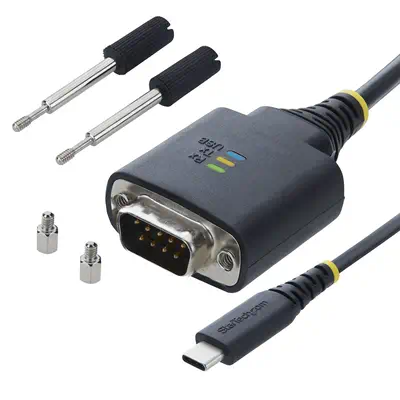 Câble Adaptateur USB-C vers Série de 30 cm, Rétention COM, Puce FTDI, Type-C vers DB9 RS232 Mâle, Vo - StarTech - Switchs et Hubs - visuel 6