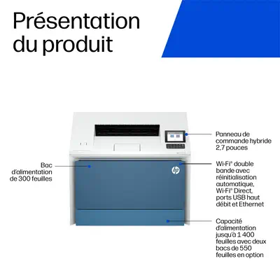 HP LaserJet Enterprise Réf. 4701dn Couleur Imprimante - Imprimante Laser - visuel 4