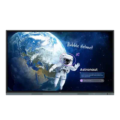 BenQ RM8605 tableau blanc interactif 190,5 cm (75") 3840 x 2160 pixels Écran tactile Noir - Affichage dynamique - visuel 1