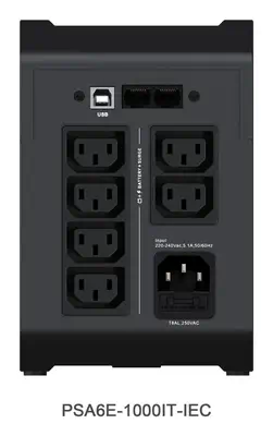 Gamme PowerUPS 200 Essential PSA6E-1000IT-IEC, 1 000 VA/525 W - Vertiv - Accessoire Onduleur - visuel 3