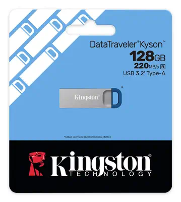128 Go DataTraveler Kyson USB 3.2 Gen 1 en métal, jusqu'à 220 Mo/s - Kingston - Clé USB - visuel 4