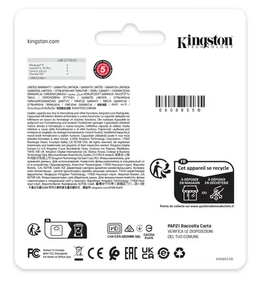 256 Go DataTraveler Kyson USB 3.2 Gen 1 en métal, jusqu'à 220 Mo/s - Kingston - Clé USB - visuel 7