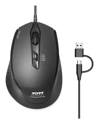Port Designs PORT Connect OFFICE+ souris Bureau Droitier USB Type-A + USB Type-C Optique 3200 DPI - Souris - visuel 7