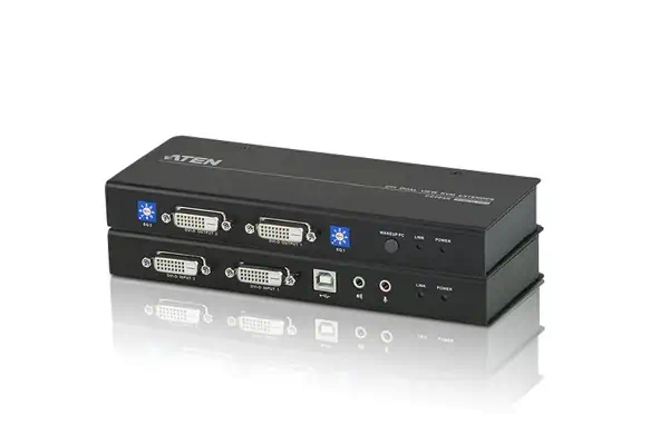 Extension KVM Cat 5 DVI double affichage USB (1024 x 768@60m) - ATEN - Accessoire Réseau - visuel 1
