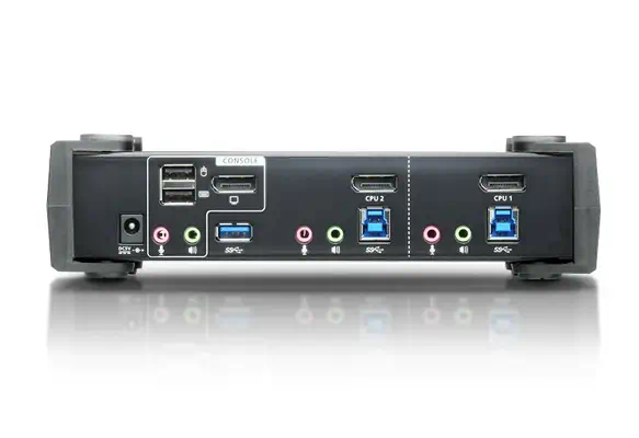Commutateur KVMP™ DisplayPort 4K 2 ports USB 3.0 (câbles inclus) - ATEN - Accessoire Réseau - visuel 2