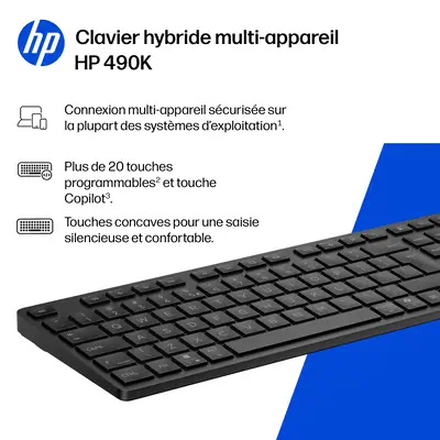 Multi-DeviceDual-ModeKBD490K FR - HP - Clavier - visuel 6
