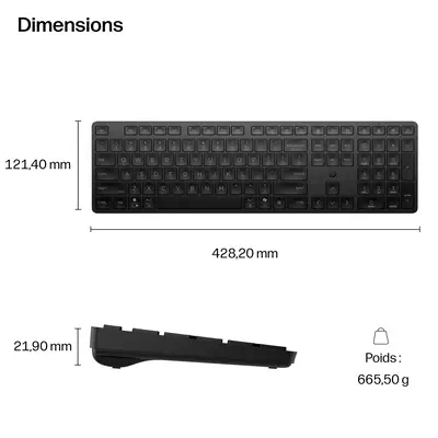Multi-DeviceDual-ModeKBD490K FR - HP - Clavier - visuel 7