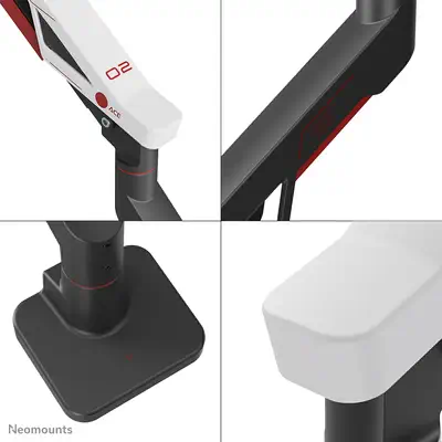Neomounts DS70-256RD1 Support de écran à fixer gaming 24-57" - ressort à gaz - Topfix - arrêt à 180° - Accessoire Moniteur - visuel 10