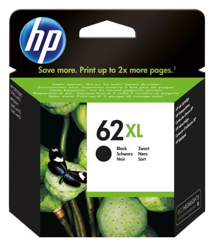 Revendeur officiel Cartouches d'encre HP 62XL original Ink cartridge C2P05AE 301 black high capacity 1-pack