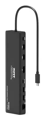 Port Designs PORT Connect 901906V2EU station d'accueil Avec fil USB 3.2 Gen 2 (3.1 Gen 2) Type-C Noi - Station d'accueil pour portable - visuel 8