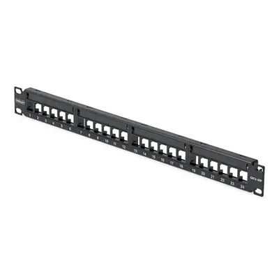 Panneau de Brassage Keystone Vierge 24 Ports 1U avec Barre de Gestion des Câbles, Panneau Patch Cat6 - StarTech - Carte Réseau - visuel 1