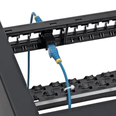 Panneau de Brassage Keystone Vierge 24 Ports 1U avec Barre de Gestion des Câbles, Panneau Patch Cat6 - StarTech - Carte Réseau - visuel 5