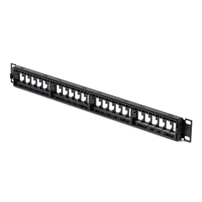Panneau de Brassage Keystone Vierge 24 Ports 1U avec Barre de Gestion des Câbles, Panneau Patch Cat6 - StarTech - Carte Réseau - visuel 2