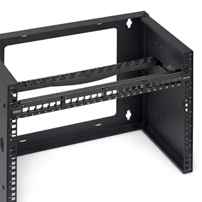 Panneau de Brassage Keystone Vierge 24 Ports 1U avec Barre de Gestion des Câbles, Panneau Patch Cat6 - StarTech - Carte Réseau - visuel 3