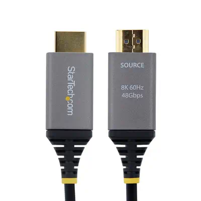 Câble Optique Actif Hybride (AOC) HDMI 2.1 de 15m, CMP Plenum, 8K 60Hz, 48 Gbps, Câble HDMI 2.1/2.0  - StarTech - Switchs et Hubs - visuel 1