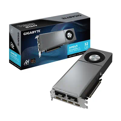 Radeon AI PRO R9700 AI TOP 32G Carte Graphique – 32 Go GDDR6, 256 bits, PCI-E 5.0, 2920 MHz Fréquenc - Gigabyte - Carte graphique - visuel 1