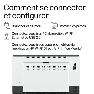 HP LaserJet M223dw Noir et blanc Imprimante - Imprimante Laser - visuel 6