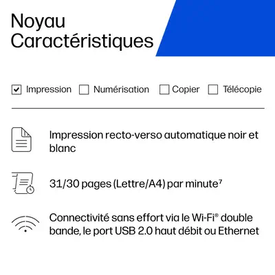 HP LaserJet M223dw Noir et blanc Imprimante - Imprimante Laser - visuel 4
