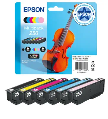 Multipack d’encres 6 couleurs Claria Photo HD 250 Violon - Epson - Cartouches d'encre - visuel 1