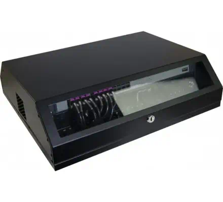 Dexlan 755049 étagère 8U Rack monté sur le mur Noir - Rack et Armoire - visuel 2
