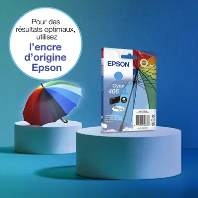 Cartouche d’encre cyan DURABrite Ultra 406XL Parapluie - Epson - Cartouches d'encre - visuel 2