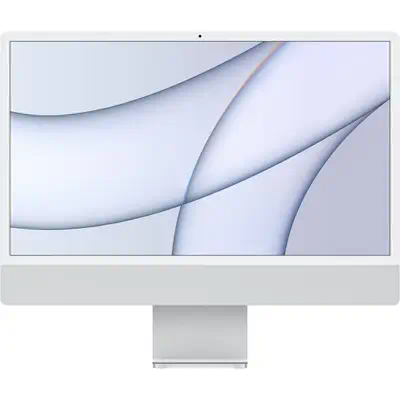 iMac 24'' 4.5K M1 (CPU 8 / GPU 7) 8Go 1To SSD 2021 Argent - Grade Reconditionné en France Très bon é - Apple - Unité centrale reconditionnée - visuel 1