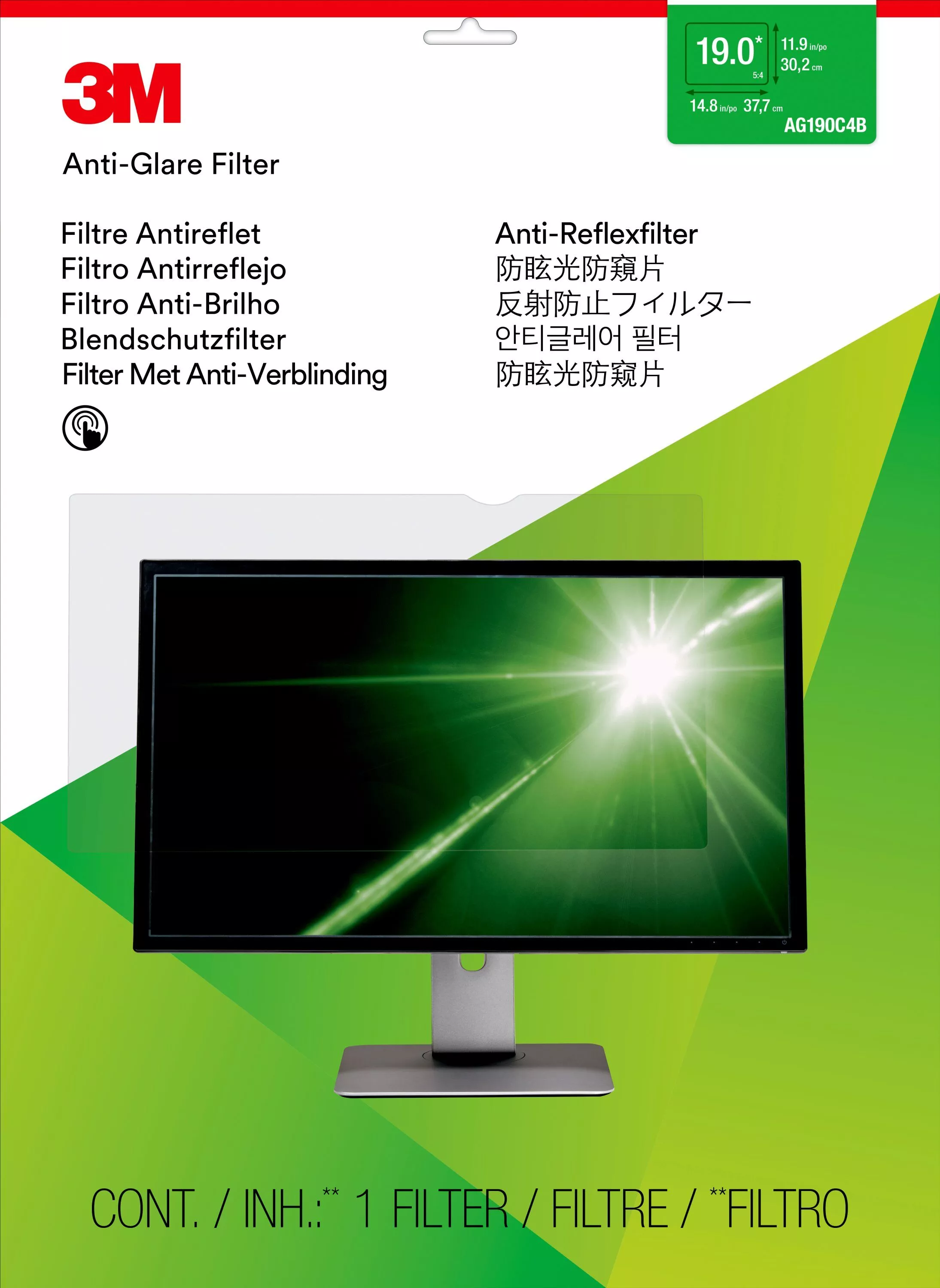Vente 3M AG19.0 Filtre de protection anti-reflets pour 19.0in 3M au meilleur prix - visuel 2