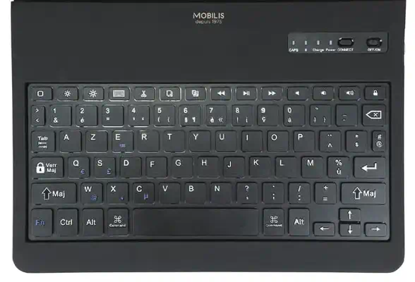 Mobilis 048033 clavier pour tablette ĄŽERTY Français Bluetooth Noir - Etui et Housse - visuel 3