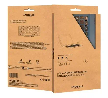 Mobilis 001284 clavier pour tablette AZERTY Français Bluetooth Bleu - Clavier - visuel 3