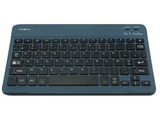 Mobilis 001284 clavier pour tablette AZERTY Français Bluetooth Bleu - Clavier - visuel 1